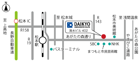 松本営業所マップ